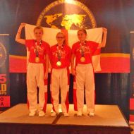 30, Gold Medal winning Cadet Girls  Light Contact Team with Sammi & Shannon.JPG