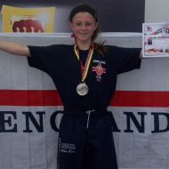Chloe pleased with her Silver in Points.jpg